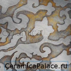 Декоративный элемент HERALDIC Fondo Oro Antico - Decoro Grigio Bardiglio 30,5 x 30,5