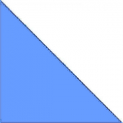 Декоративный элемент 6616V Triangle Blue 14,9x10,6x10,6