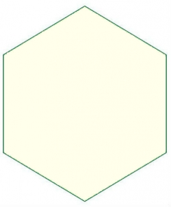 Декоративный элемент 7136V Hexagon Classic Dover White 12,7x12,7