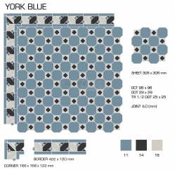 Декоративный элемент YORK BLUE