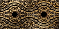 Декоративный элемент Alcor T Nero Marquinia Gold 30,5x61x1