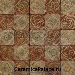 Декоративный элемент BETA PERSEI Mosaic Travertino Classico Gold Rosso Persia Gold  29,5x29,5x1