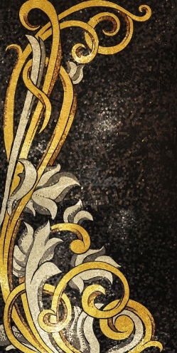 Декоративный элемент Художественное панно мастерской Factory Mosaic "Завитки2" 146х290