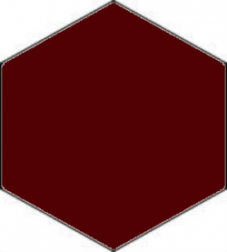 Декоративный элемент 6136V Hexagon Classic Red 12,7x12,7