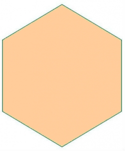 Декоративный элемент 6236V Hexagon Classic Buff 127x127