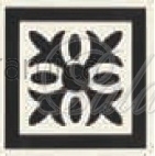 Декоративный элемент Montague 7926V Black on Dover White 7,5x7,5