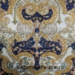 Декоративный элемент MEROPE  TSS Bianco Carrara Blue Gold 40x40x1