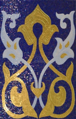 Декоративный элемент Художественное панно мастерской Factory Mosaic "Орнамент2" 135х88