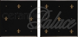 Декоративный элемент N9032TG Gold on Jet Black (2 Tile Set) 152 x 152 x 7