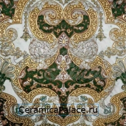 Декоративный элемент MEROPE  TSS Bianco Carrara Verde Gold 40x40x1