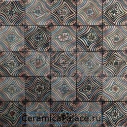 Декоративный элемент BETA PERSEI Mosaic Bianco Carrara Nero Marquinia Silver  29,5x29,5x1