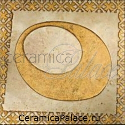 Декоративный элемент KLIMT 3 Fondo Travertino Chiaro Decoro Oro  30,5 x 30,5