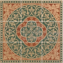 Декоративный элемент 6276V Disraeli Green 45,7x45,7  9-tile set 15,1х15,1