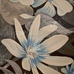 Декоративный элемент Художественное панно мастерской Factory Mosaic "Цветок" 195х195