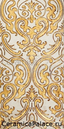 Декоративный элемент SHIRAZ 2 Fondo Biancone - Decoro Oro 30,5 x 60