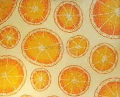 Декоративный элемент Художественное панно мастерской Factory Mosaic "Апельсины" 460х460