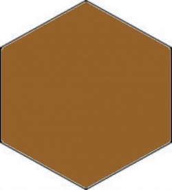 Декоративный элемент 7336V Hexagon Classic Regency Bath 12,7x12,7