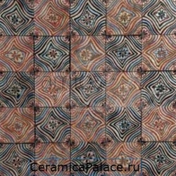 Декоративный элемент BETA PERSEI Mosaic Rosso Persia Nero Marquinia Silver  29,5x29,5x1