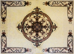 Декоративный элемент Художественное панно мастерской Factory Mosaic "Панно Версаче" 110х78