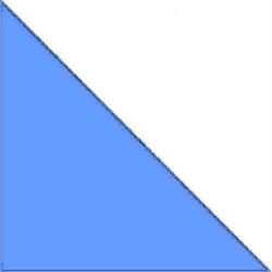 Декоративный элемент 6614V Triangle Blue 10,4x7,3x7,3