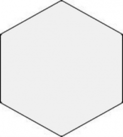 Декоративный элемент 6436V Hexagon Classic White 12,7x12,7