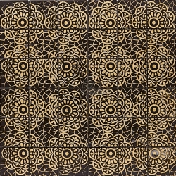 Декоративный элемент Passion 50 NERO-gold foglio cm 30,5x30,5x1
