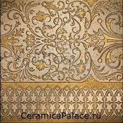Декоративный элемент CAMELOT Fondo Biancone - Decoro Oro 30,5 x 30,5