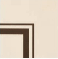 Декоративный элемент Cavendish 7937V Corner Internal Dark Brown on White  15,1x15,1